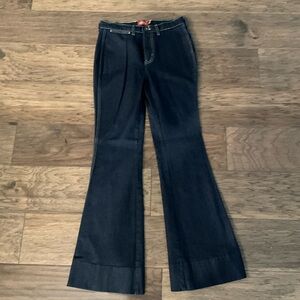 Johnny Was Sasson Rue De La Flare Dark Blue Flared Women's Jeans